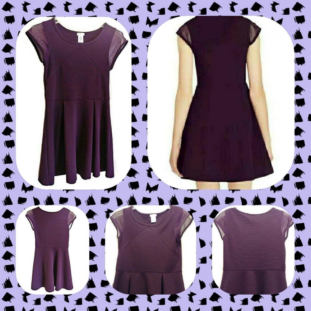 Sally Miller Girls Junior Mesh Cap Sleeve Dress